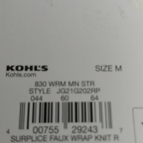 SO Faux-Wrap Knit Romper – Orange Stripe – Women M – NWT - Picture 7 of 13